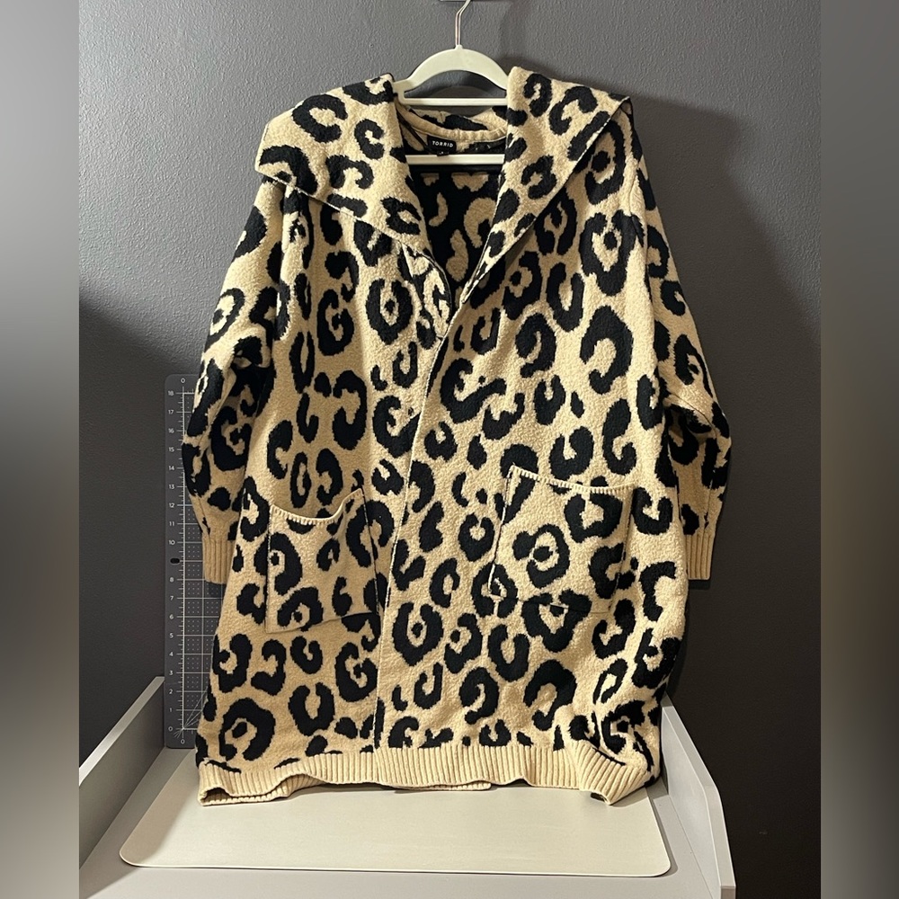 Leopard Print Coatigan
